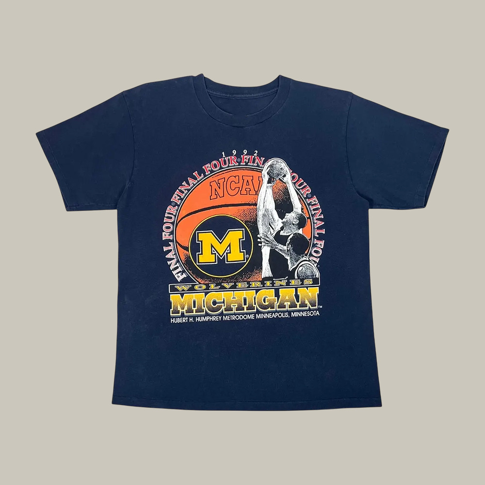 Vintage Michigan Wolverines x Logo T-Shirt 2026 Basketball Final Four Merch Gift For Him