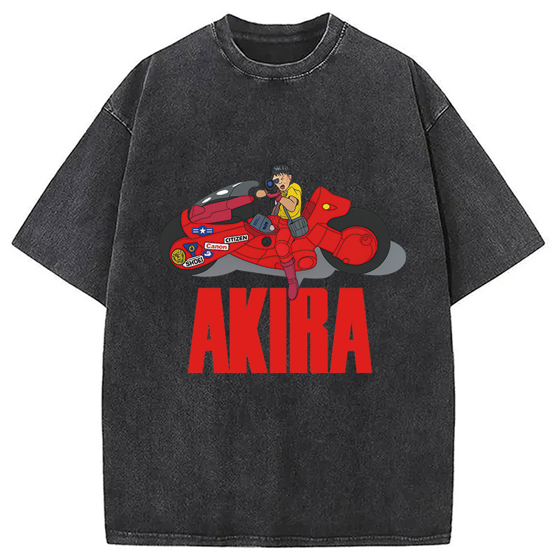 Vintage Motorcycles Washed T-Shirt Funny Graphic Gift For Friends Gifts For Friends-1