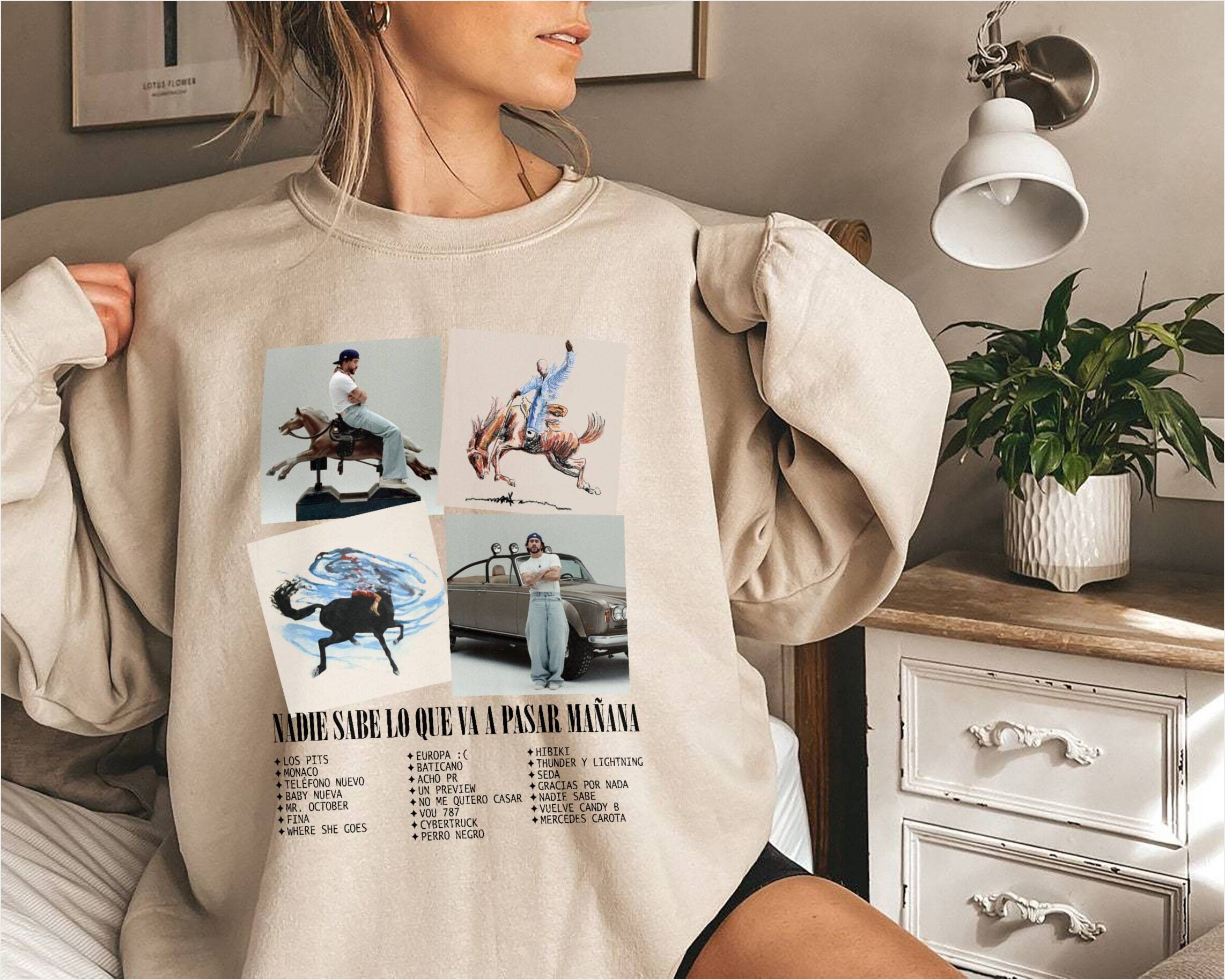 Vintage Nadie Sabe Lo Que Va A Pasar Maana Sweatshirt, Bad Bunny Sweatshirt, Bad Bunny Merch, Telfono Nuevo Sweatshirt Gifts For Best Friend Vintage Nadie Sabe Lo Que Va A Pasar Maana Sweatshirt, Bad Bunny Sweatshirt, Bad Bunny Merch, Telfono Nuevo Sweatshirt Gifts For Best Friend