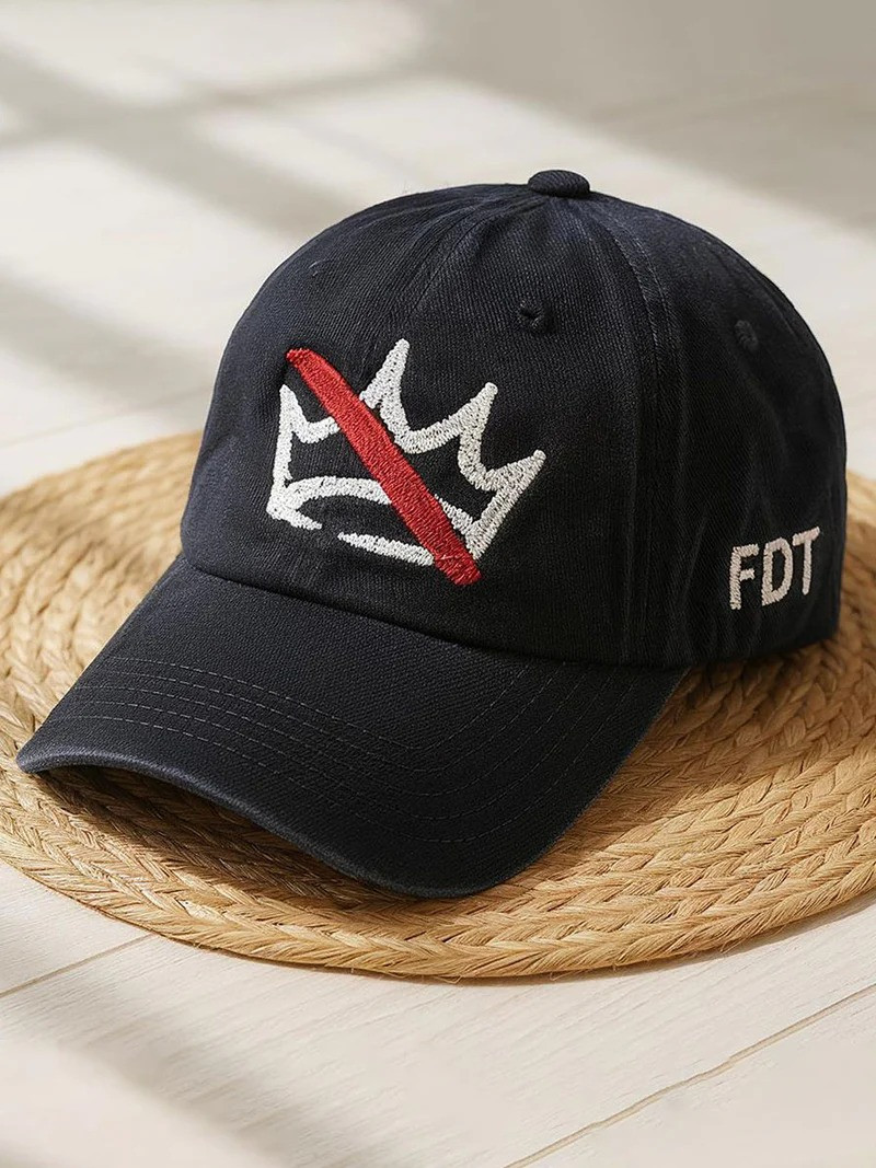 Vintage No Crown FDT Baseball Cap Anti Trump Merch Gift Ideas For Supporters
