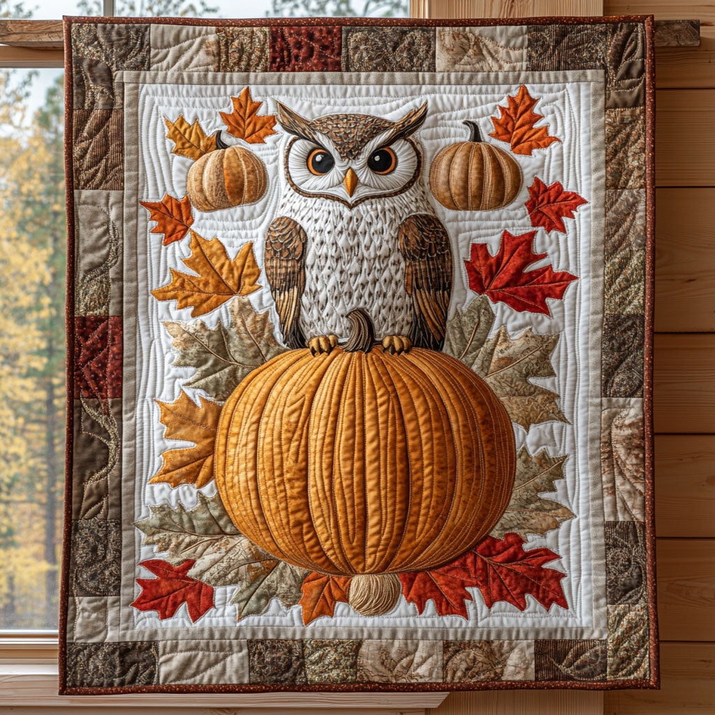 Vintage Owl Quilt Perfect Housewarming Gift with Quilt Blanket