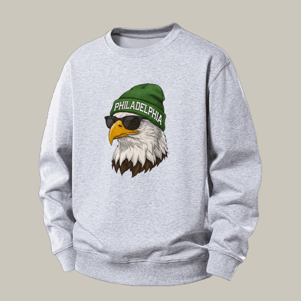 Vintage Philadelphia Football Mascot Sweatshirt Game Day Apparel Gift Ideas For Fan