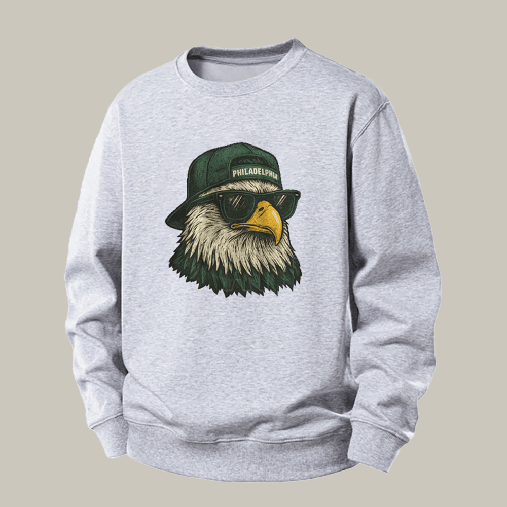 Vintage Philadelphia Football Mascot Sweatshirt Game Day Apparel Unique Gift For Men
