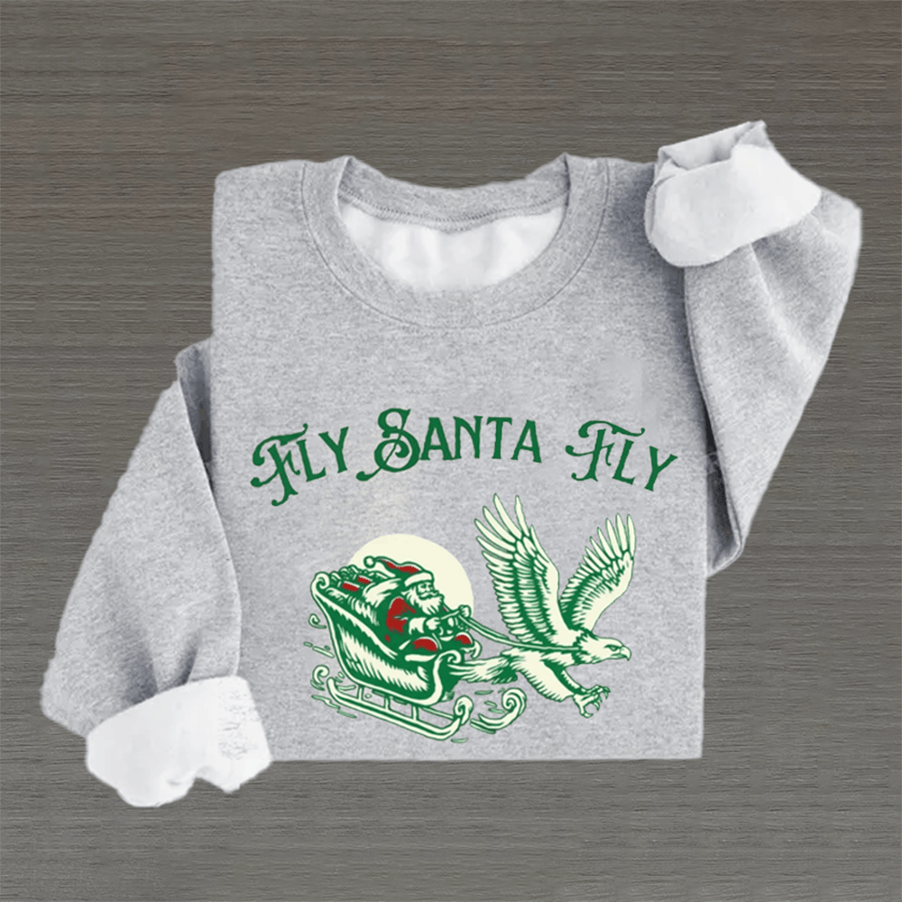Vintage Philadelphia Football Sweatshirt Tily Santa Tily Apparel Gift Ideas For Fan