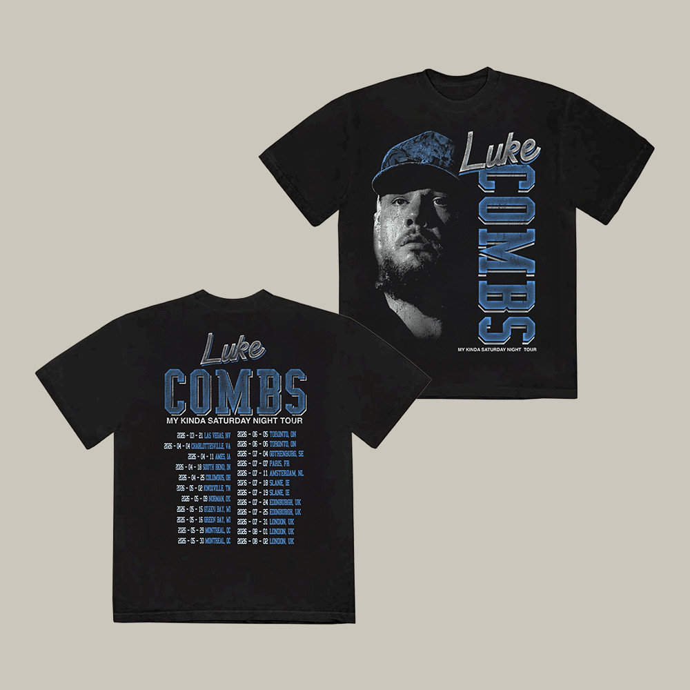 Vintage Photo Tour Luke Combs T-Shirt Luke Combs Music Fan Merch Present For Husband