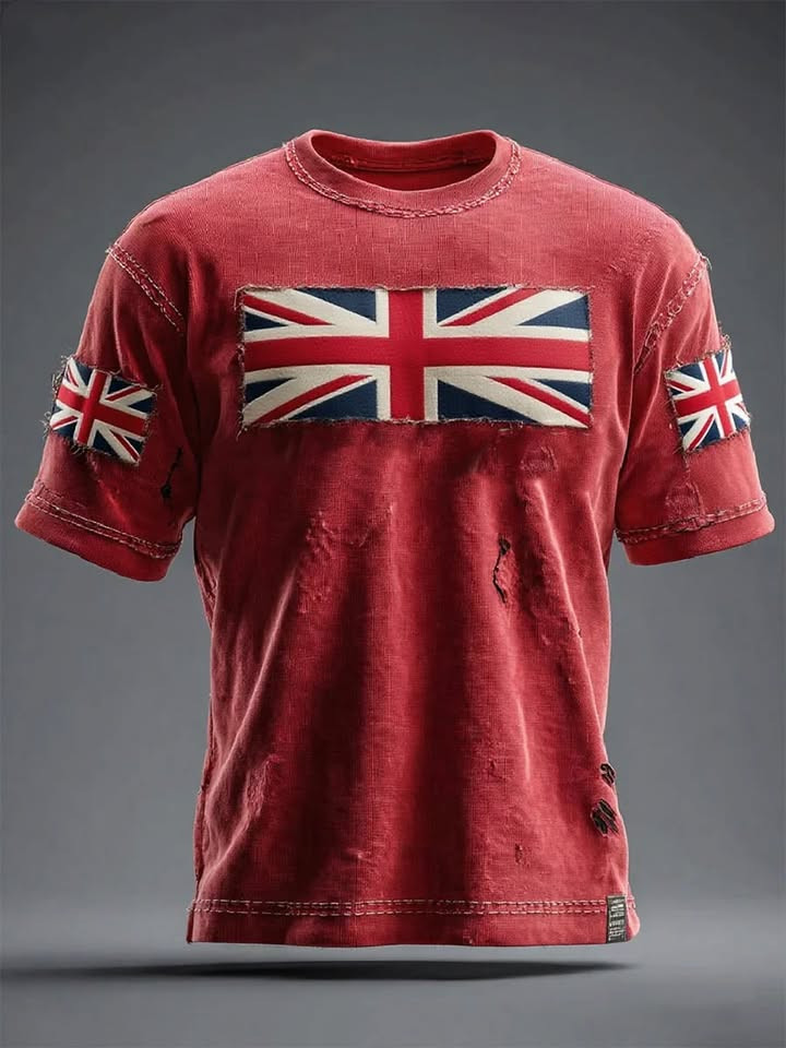 Vintage Proudly British T-Shirt ST George's Day Apparel Best Gift For Dad