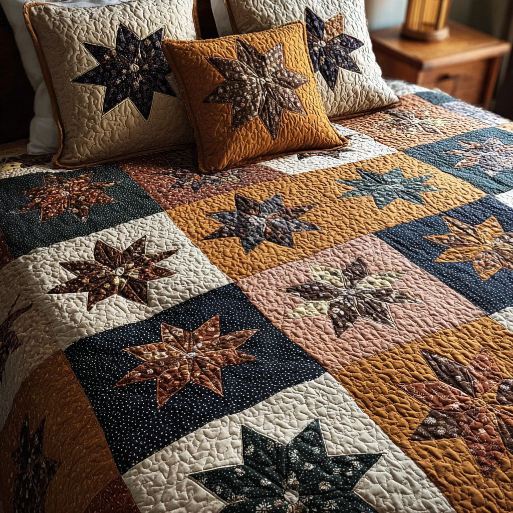 Vintage Radiance Quilted Bedding Set Rustic Bedroom Idea Top Christmas Gifts 2025