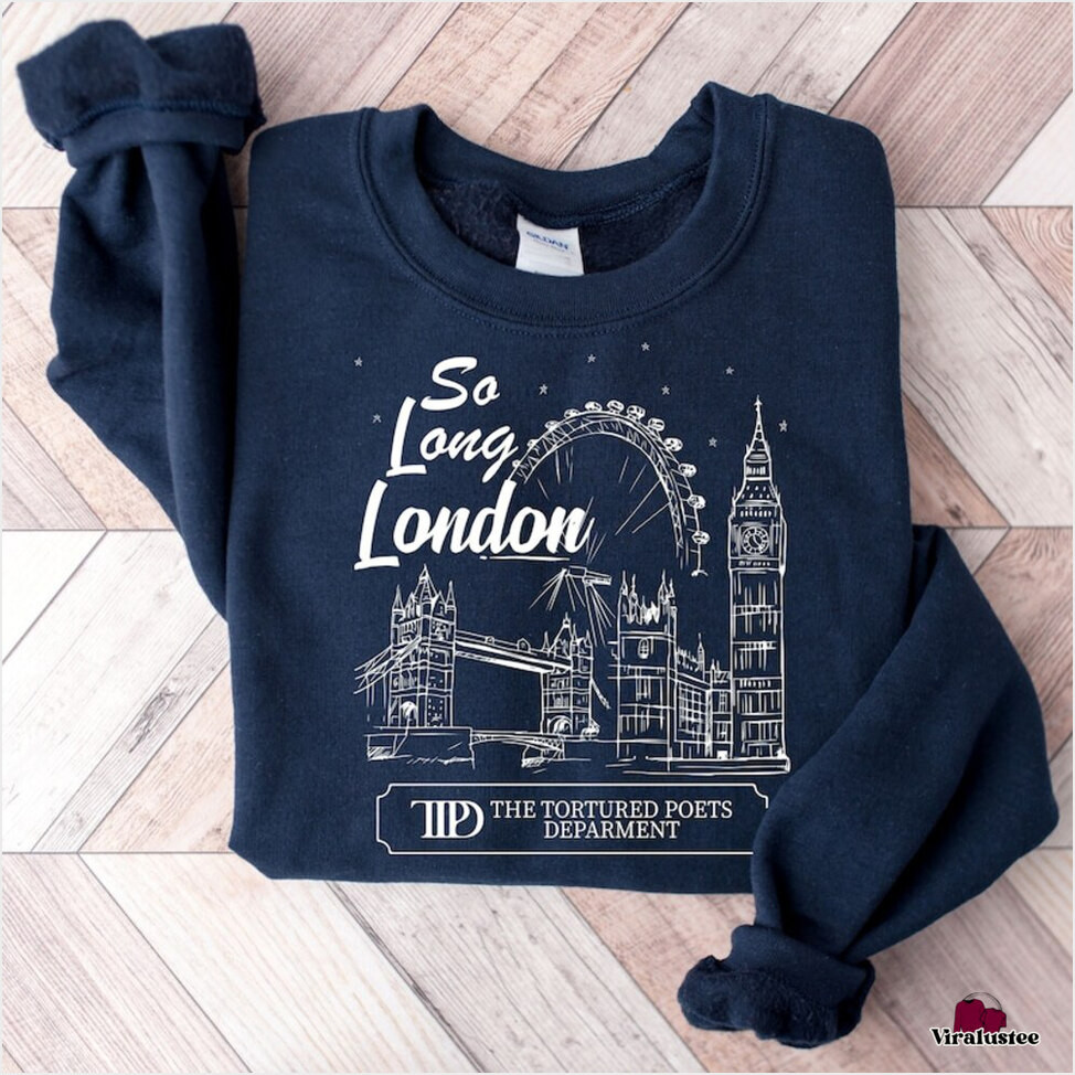 Vintage So Long London The Tortured Poets Department Sweater Ttpd Sweater Taylor Swift Sweatshirt Gifts For Friends