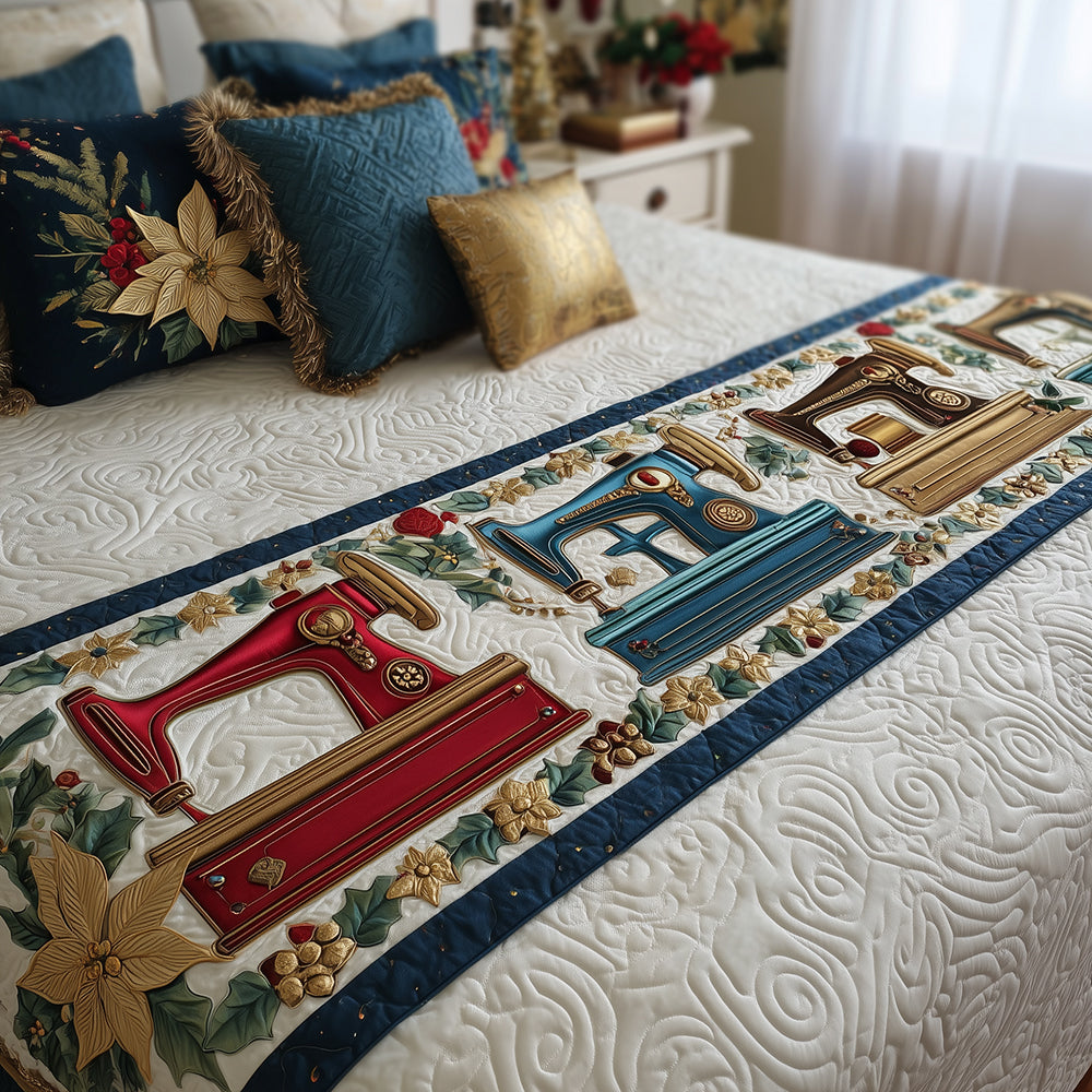 Vintage Stitch Quilted Bed Runner Christmas Bedroom Ideas Dachshund Themed Gifts