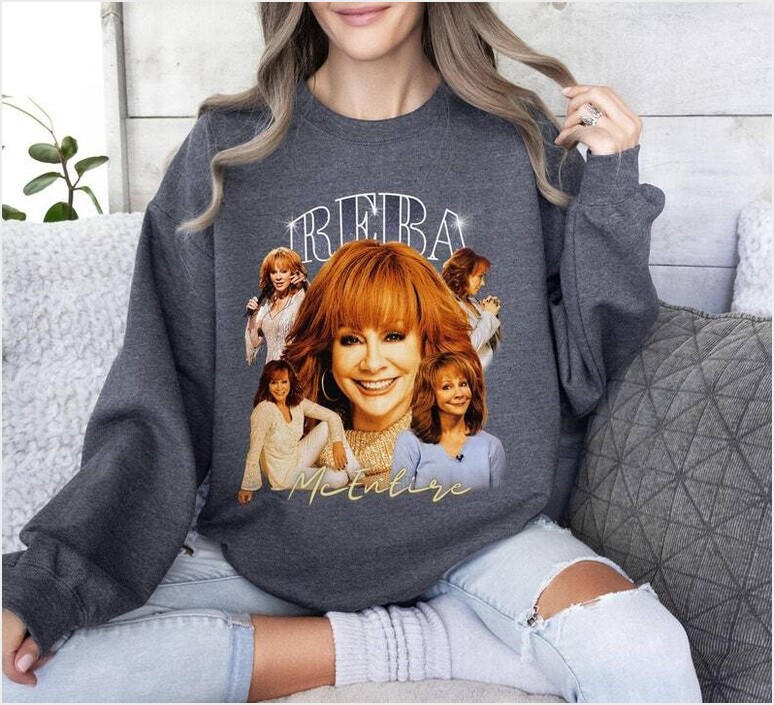Vintage Style Reba Mcentire Shirt Reba Mcentire Graphic Sweatshirt Gifts For BFF Trendy Merch