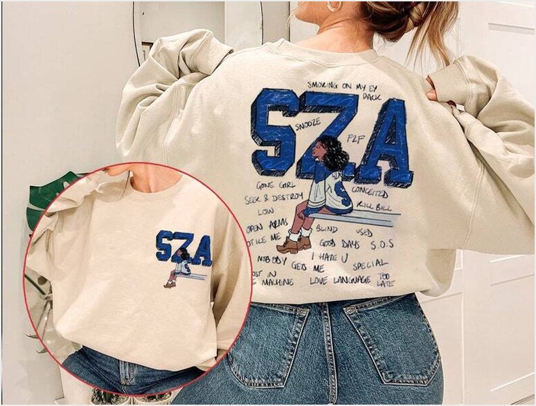 Vintage Sza Sos Album Sweatshirt, Sza Good Days T-Shirt, Sza Kill Bill Tee Gifts For Fans Merch Apparel