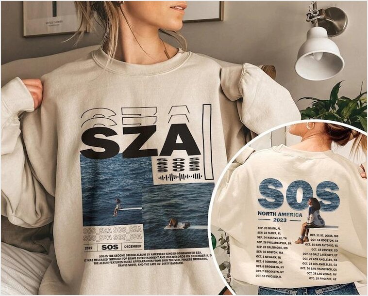 Vintage Sza Tour Sweatshirt, Retro Sza 90S Sweater Gifts For Besties Merch Clothing