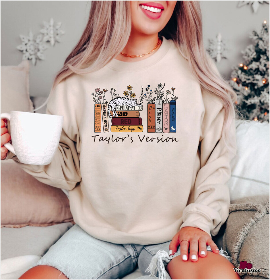 Vintage Taylor Swift Eras Tour Album Taylor s Version Sweatshirt, Eras Tour Sweater Gifts For Fans