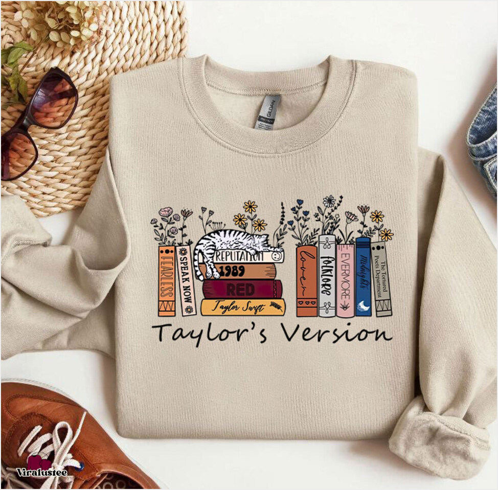 Vintage Taylor Swift Eras Tour Album Taylor s Version Sweatshirt, Eras Tour Sweater Gifts For Friends (2)