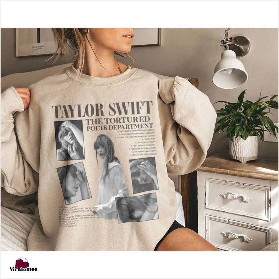 Vintage Taylor Swift Tortured Poets Department Sweatshirt, Ttpd Merch, Gifts For BFF Merch Clothing