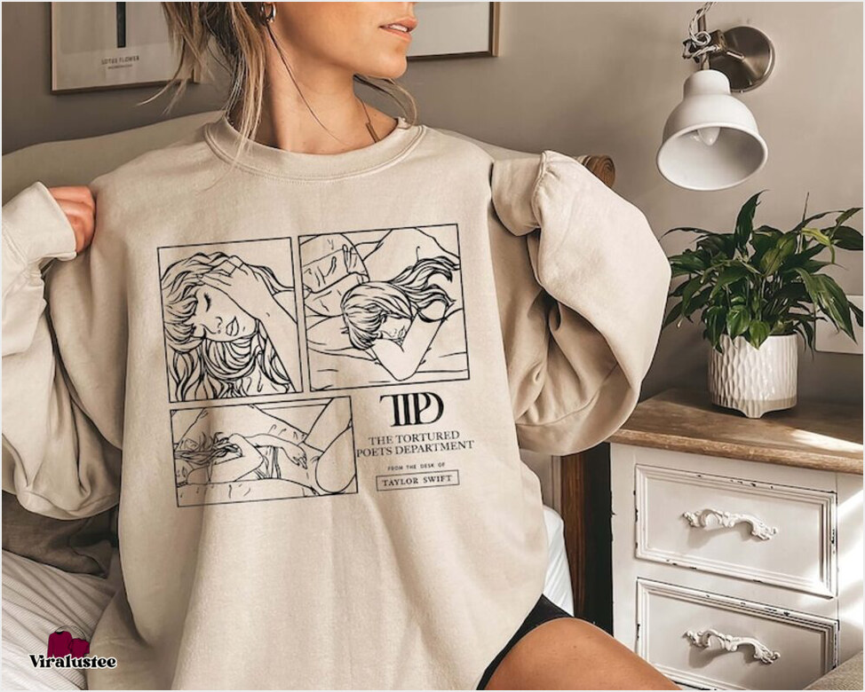 Vintage The Tortured Poets Department Taylor Swift Sweater, Ttpd Sweatshirt Gifts For Sister