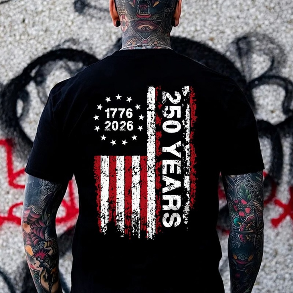 Vintage United States Of America T-Shirt 250 Years 1776 2026 Apparel Gift For Husband