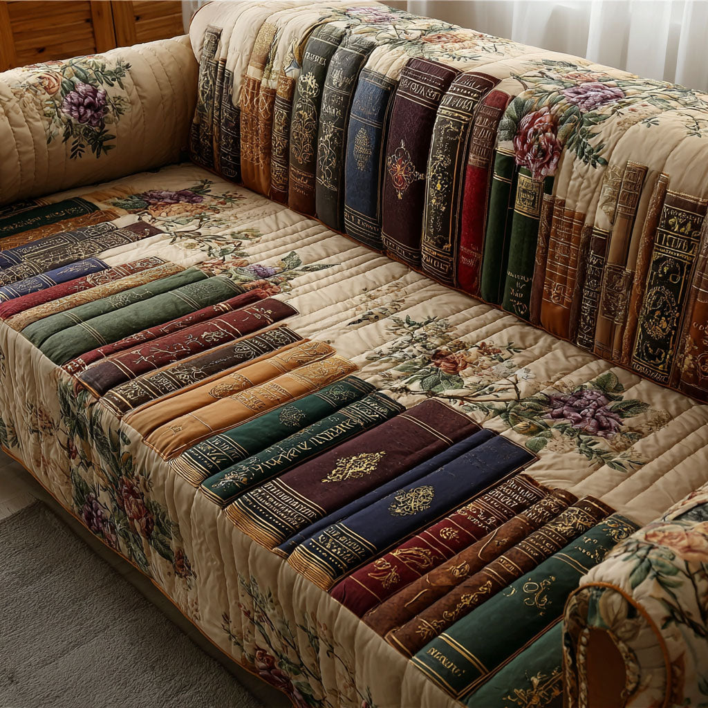 Vintage Volumes Quilted Sofa Cover Home Decor Book Gifts For Ladies