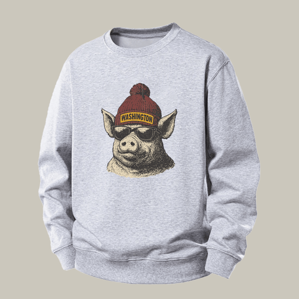 Vintage Washington Sweatshirt Football Mascot Clothes Gifts For Football Fan