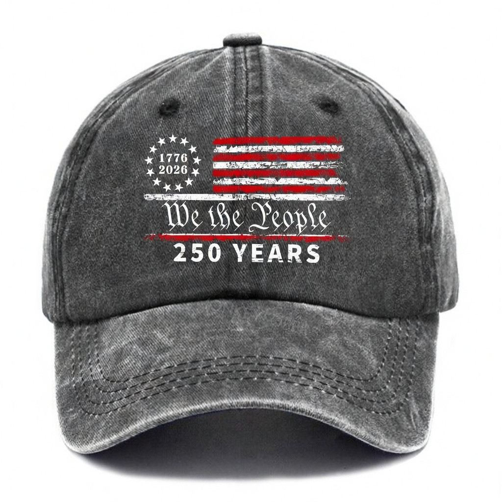 Vintage We The People Baseball Cap 250 Years 1776 2026 Hat Gift For Patriots