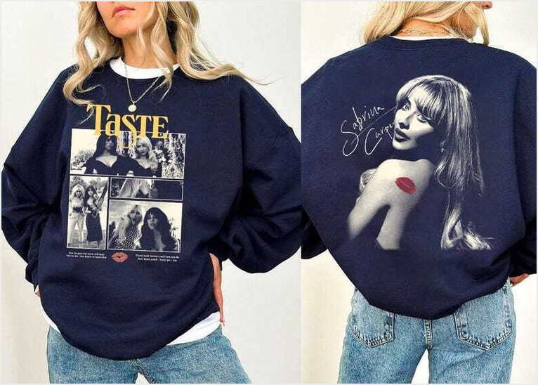 Vintage Y2K Sabrina Sweatshirt Sabrina Music Tour Sweatshirt Carpenter Graphic Tee Gifts For Him