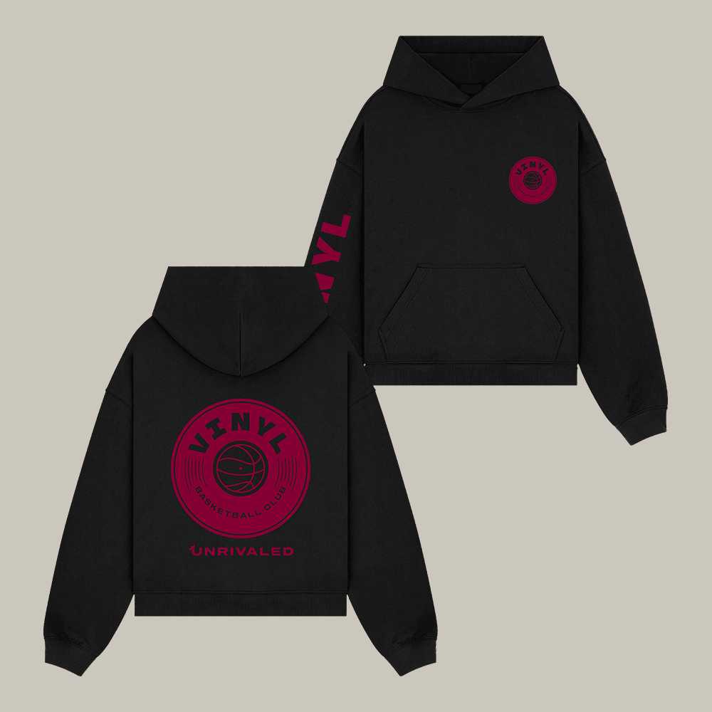 Vinyl Basketball Club Hooded Sweatshirt Unrivaled Basketball Merch Fan Gear