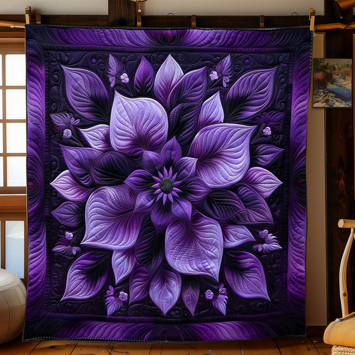 Violet Dreams Quilt Blanket Luxury Throw Blankets Gifts For Dads Who Have Everything