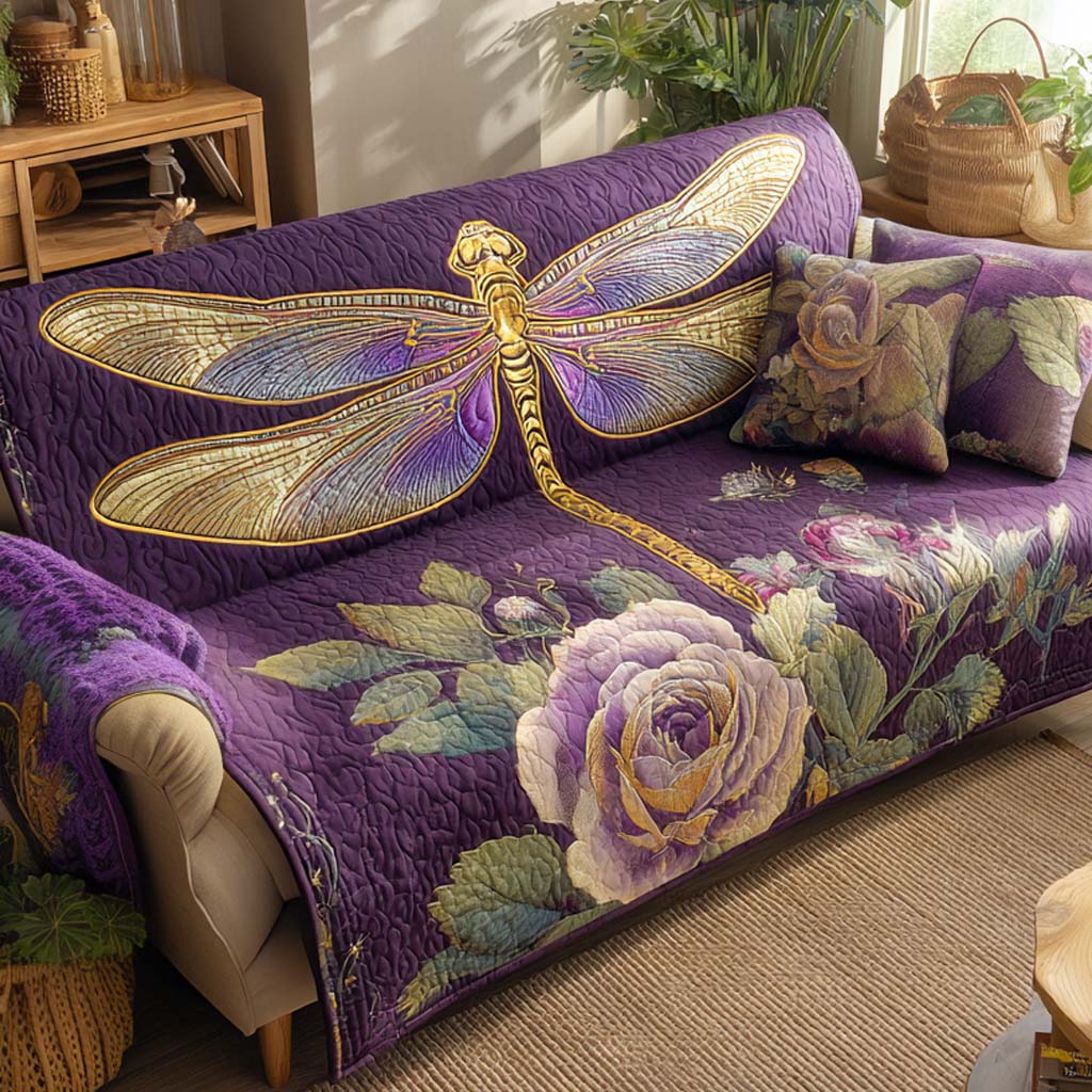 Violet Rose Serenity Quilted Sofa Cover Living Room Decor Ideas Best Dragonfly Gifts For Christmas