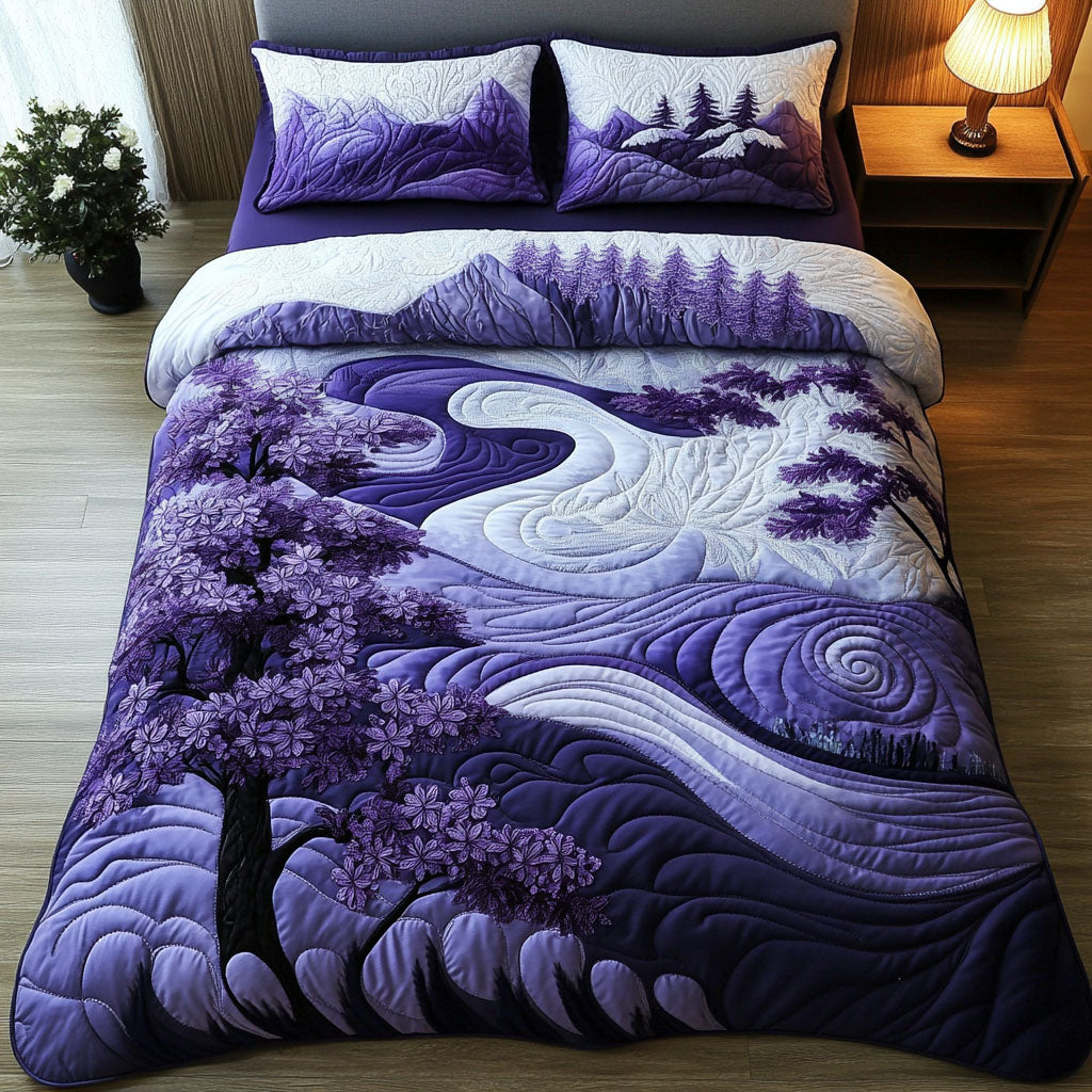 Violet Skies Quilted Bedding Set Bedroom Decor Ideas Purple Christmas Presents For Mom