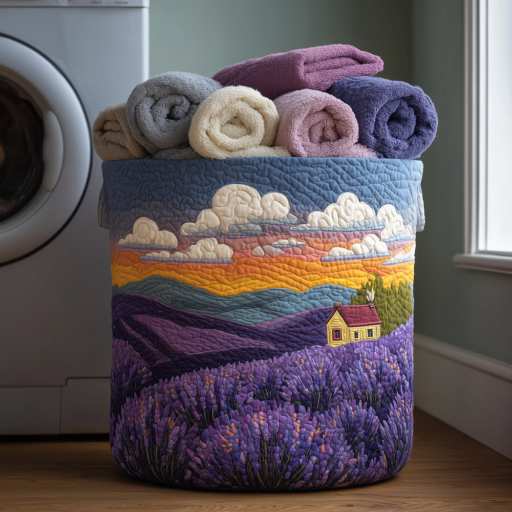 Violet Valley Quilted Laundry Basket Birthday Merch Gift