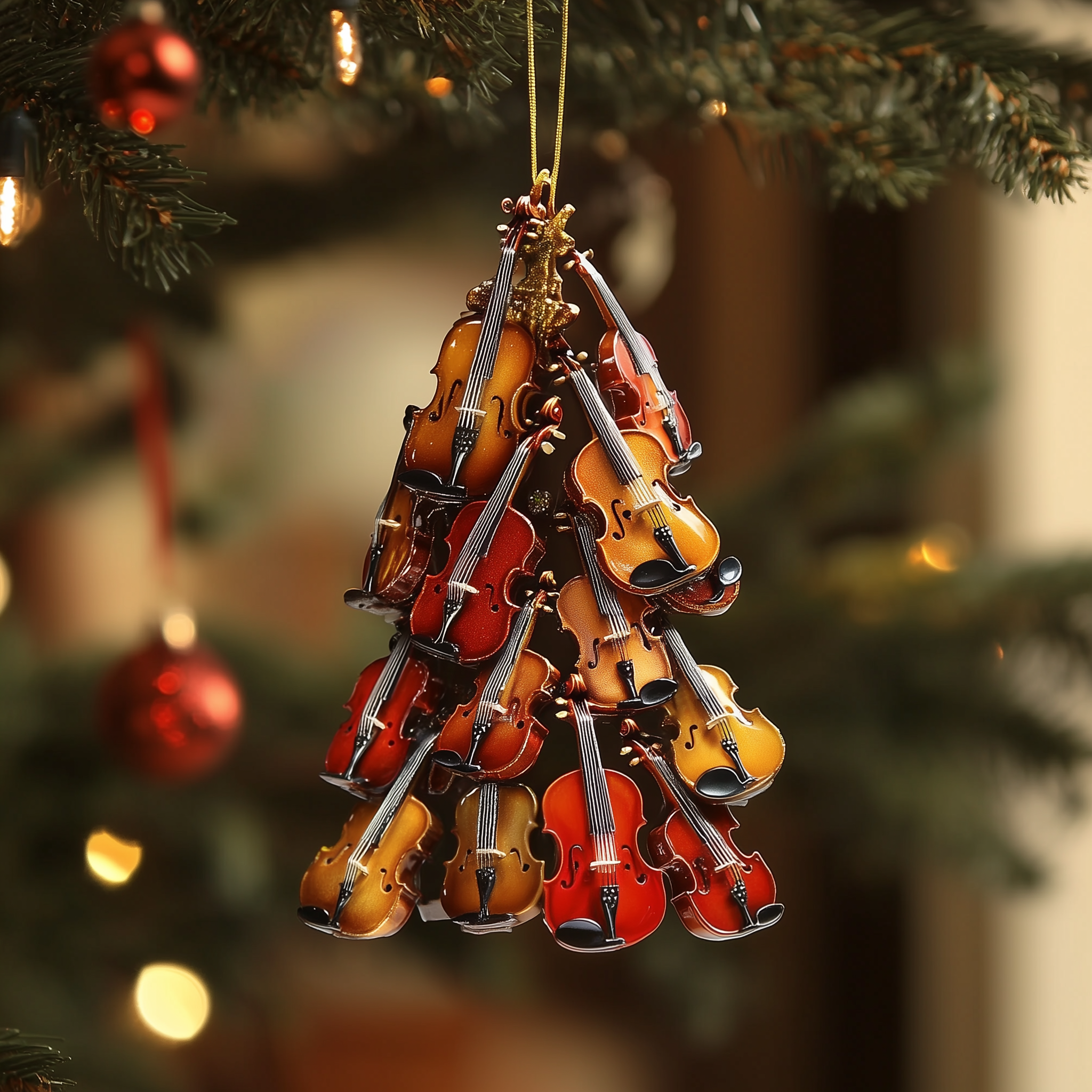 Violin Concert Acrylic Ornament Christmas Ornament for Her