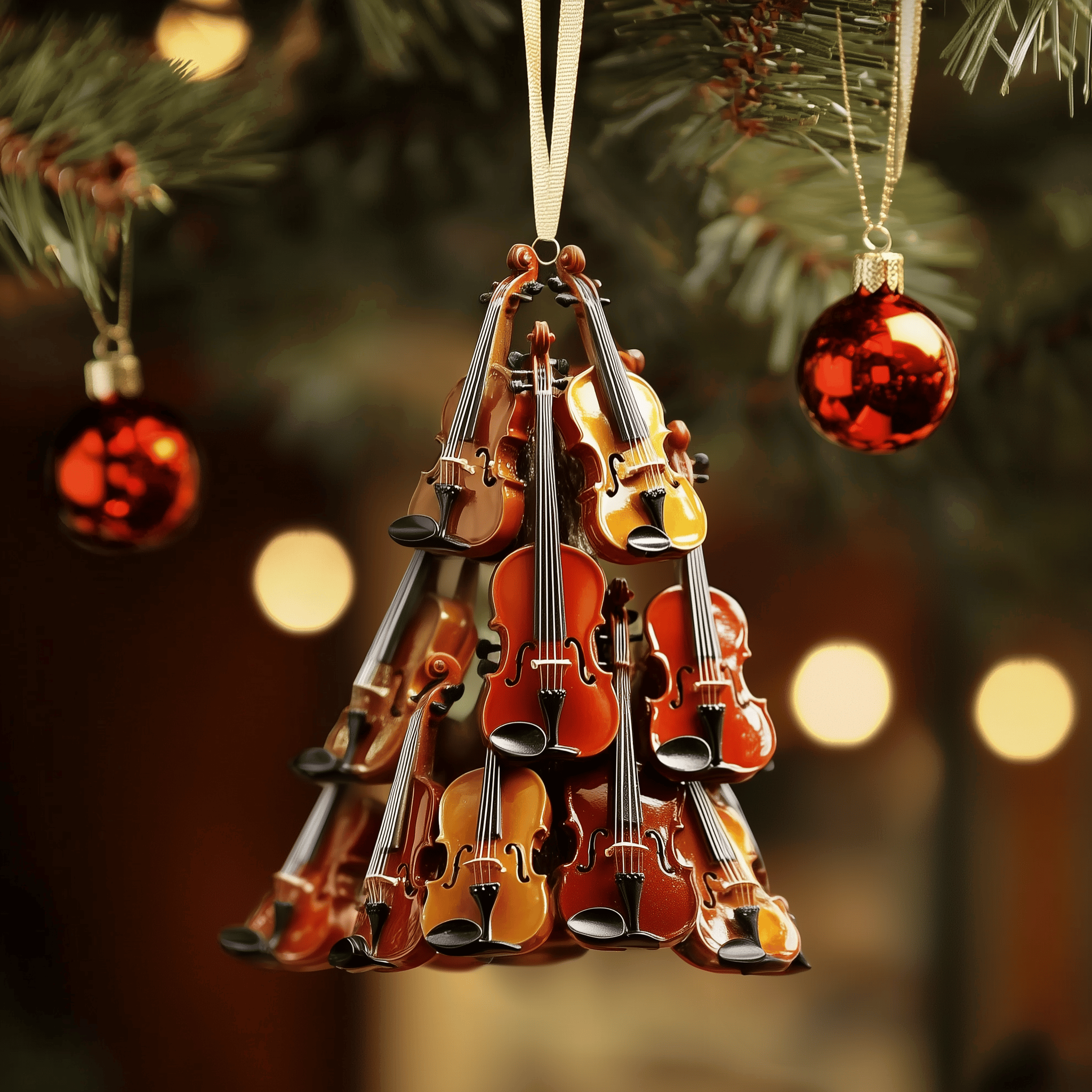 Violin Concert Mica Ornament Celebrate Life's Best Moments with Custom Holiday Ornaments