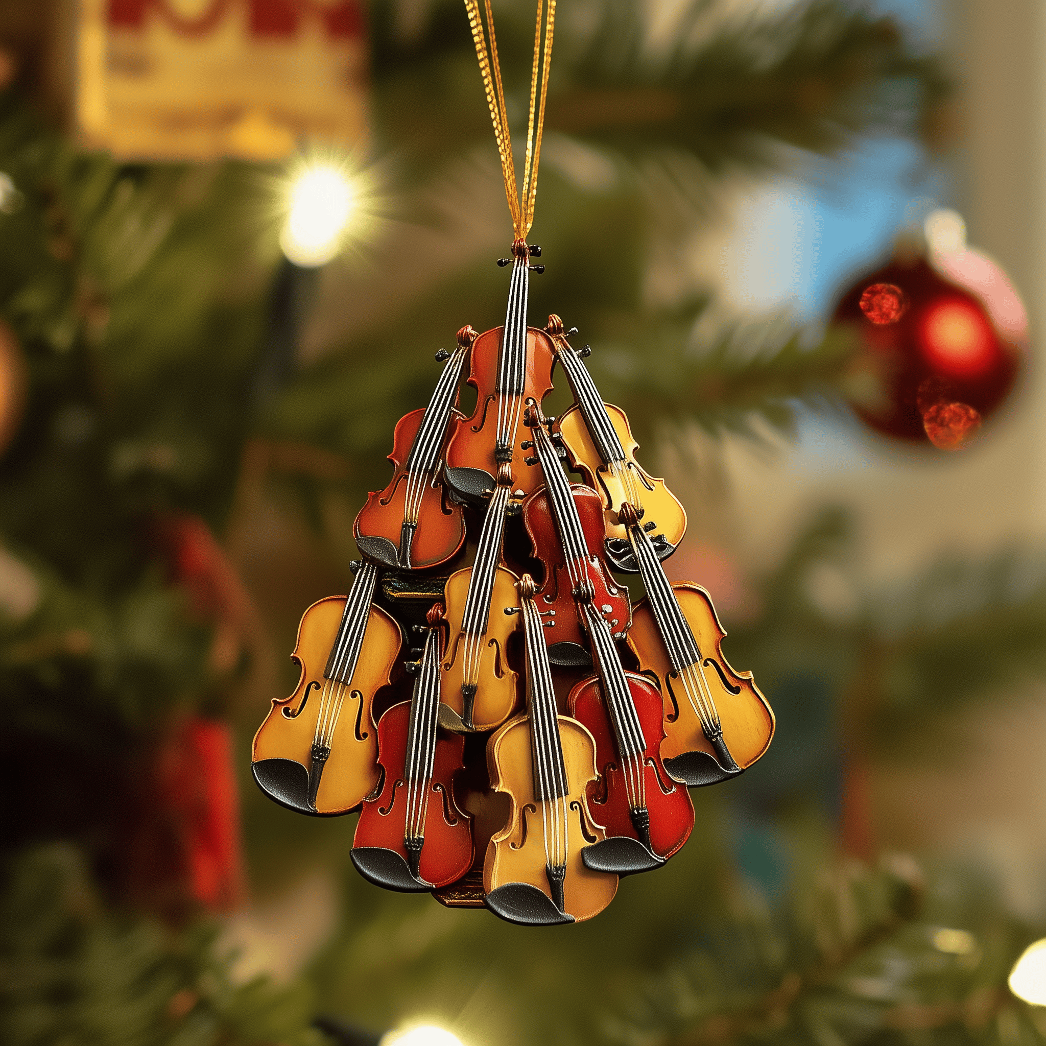 Violin Concert Mica Ornament Feel the Unique Charm of Ornaments Designed for You