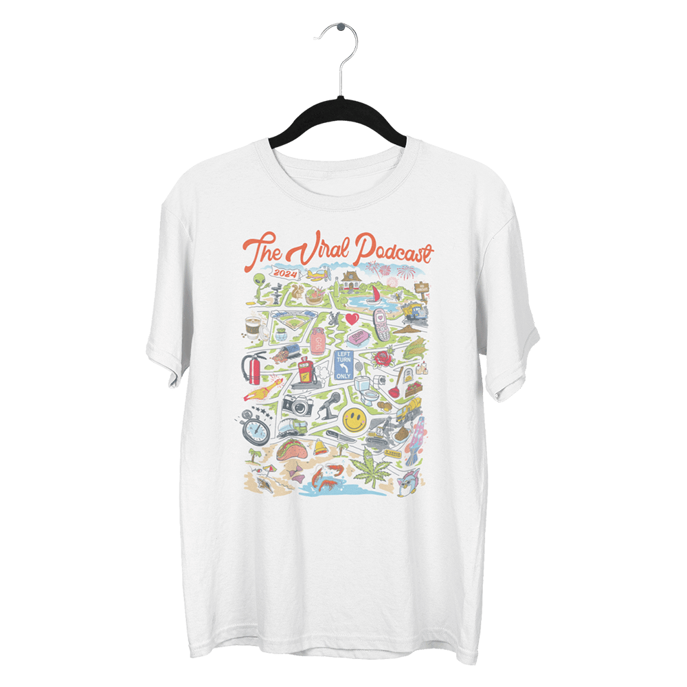 Viral Podcast Merch 90s Souvenir T-Shirt The Viral Podcast 2024 Shirt Mothers Day Gifts