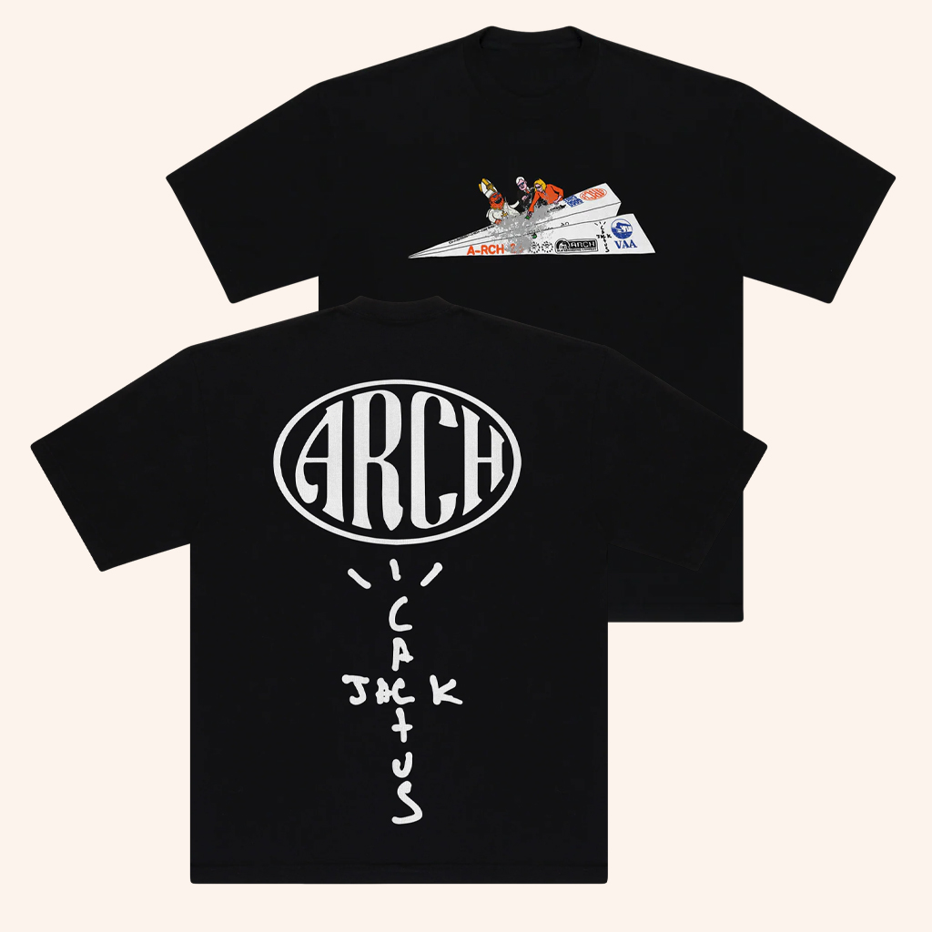 Virgil Abloh Archive Merch CJ X Arch Paper Plane T-Shirt Birthday Gift Ideas For Him Virgil Abloh Archive Merch CJ X Arch Paper Plane T-Shirt Birthday Gift Ideas For Him