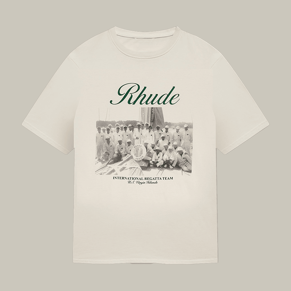 Virgin Islands Script Rhude T-Shirt Streetwear Shirt Best Present For Boyfriend