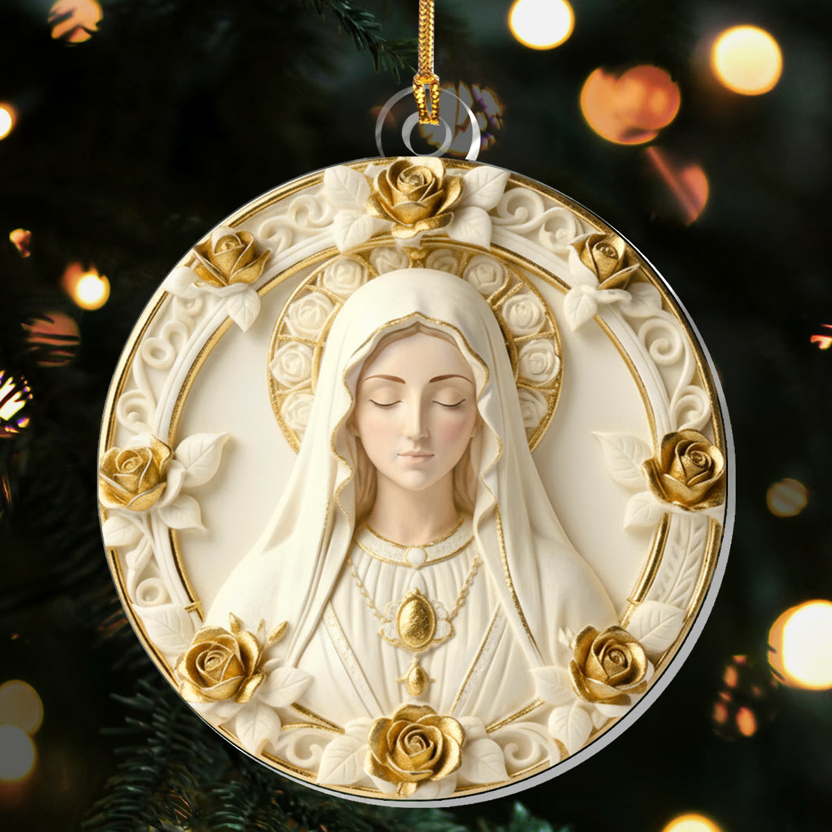 Virgin Maria Christmas Ornament Holiday And Seasonal Decor Christian Gifts For Women