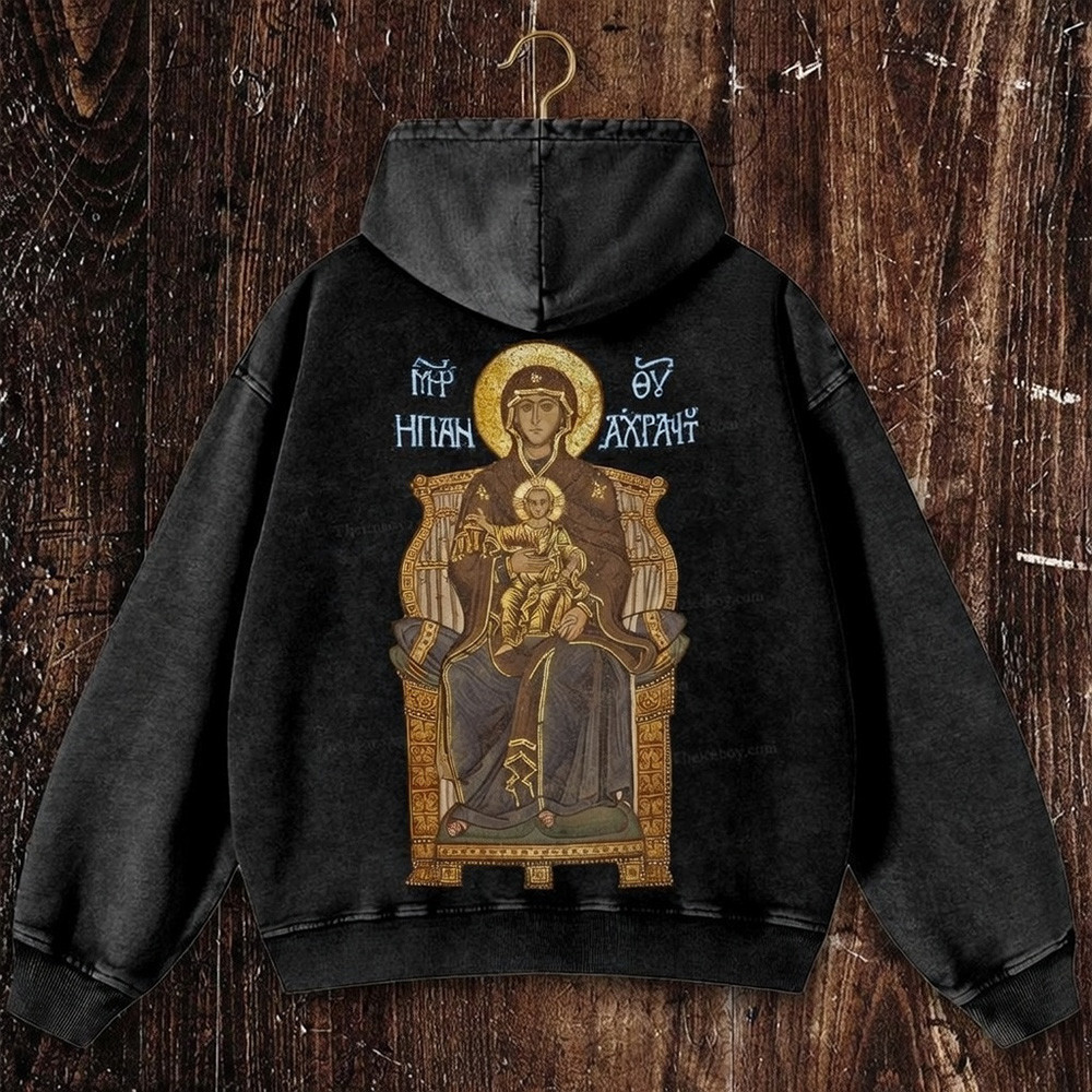 Virgin Mary Hoodie Christian Faith Catholic Apparel Best Gift For Catholics