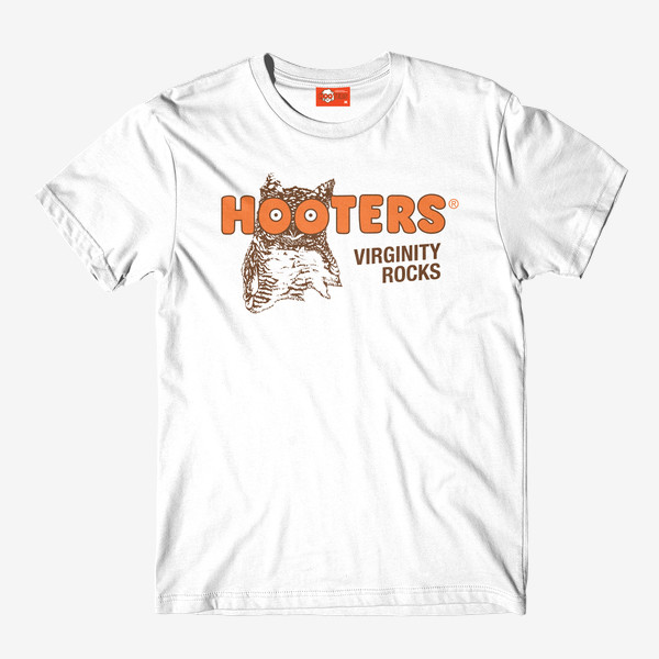 Virginity Rocks X Hooters T-Shirt Danny Duncan Sarcastic Shirt Funny Gift For Friends