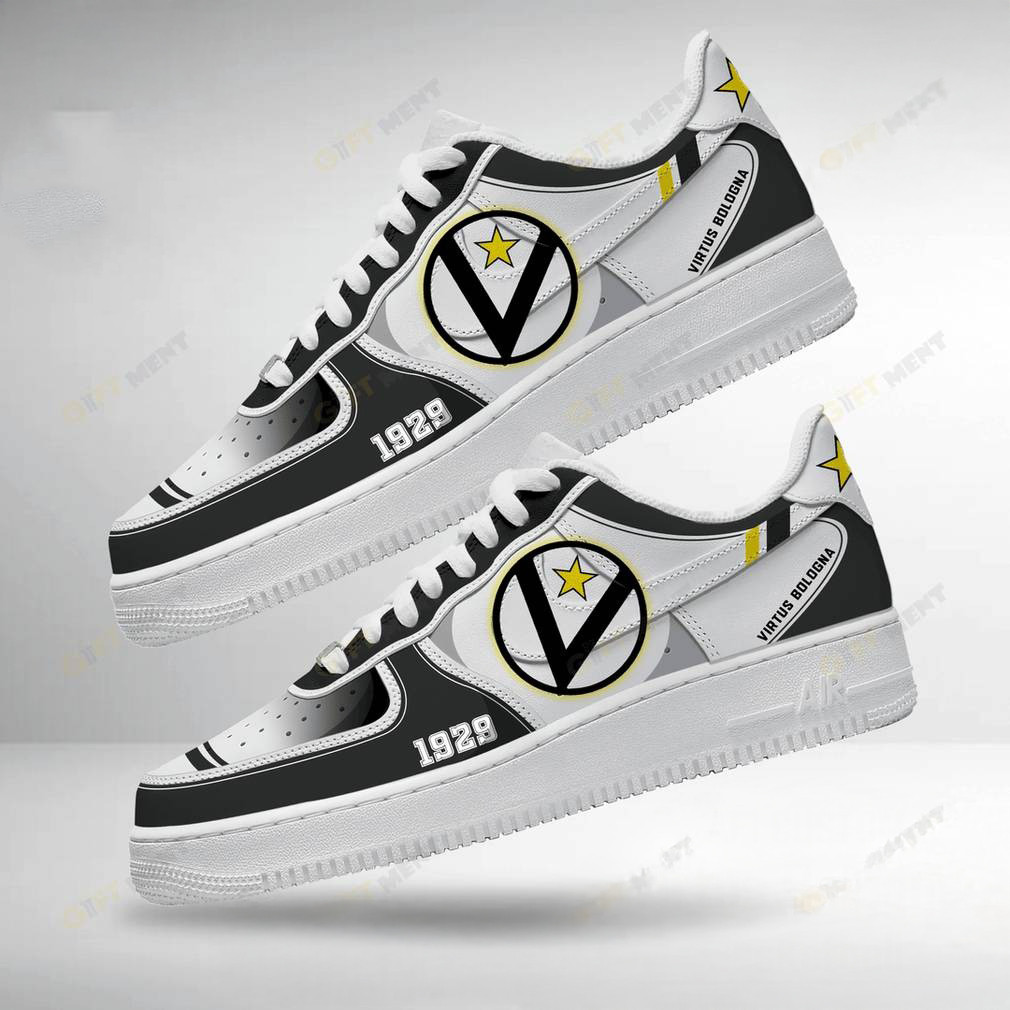 Virtus Bologna Euroleague Basketball Air Force 1 Sneaker Basketball Enthusiast Gifts