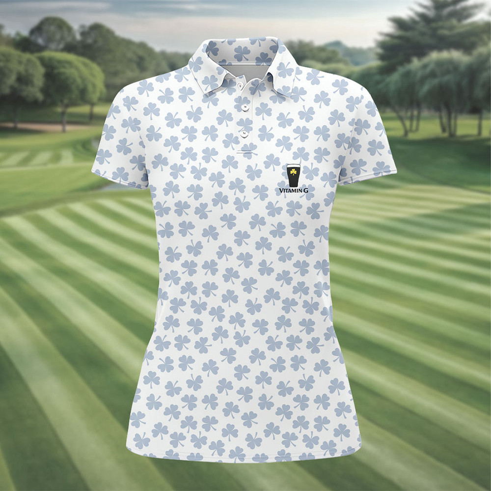Vitamin G Guinness Beer Golf Polo Shirt Saint Patrick's Day 2026 Clothes Gift For Wife