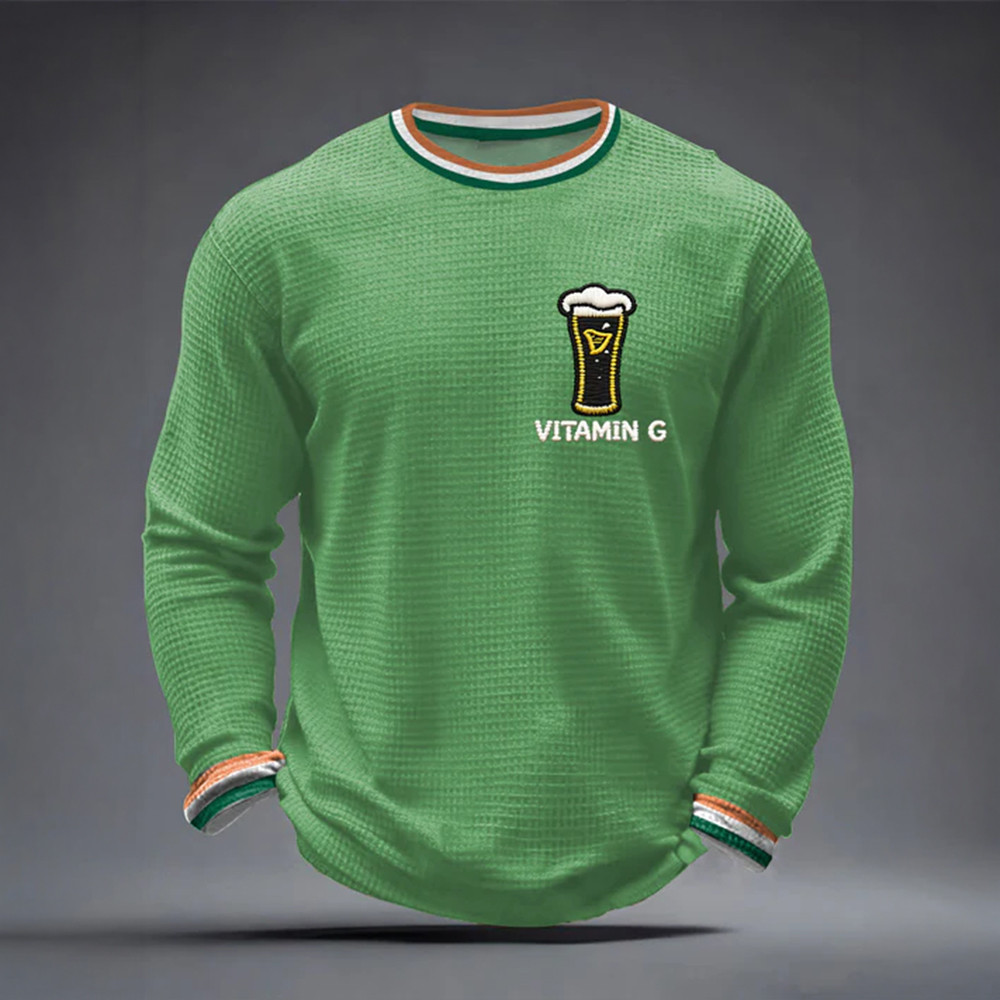 Vitamin G Guinness Beer Saint Patricks Day Long Sleeve Shirt St Paddy's Day Apparel Gift For Him