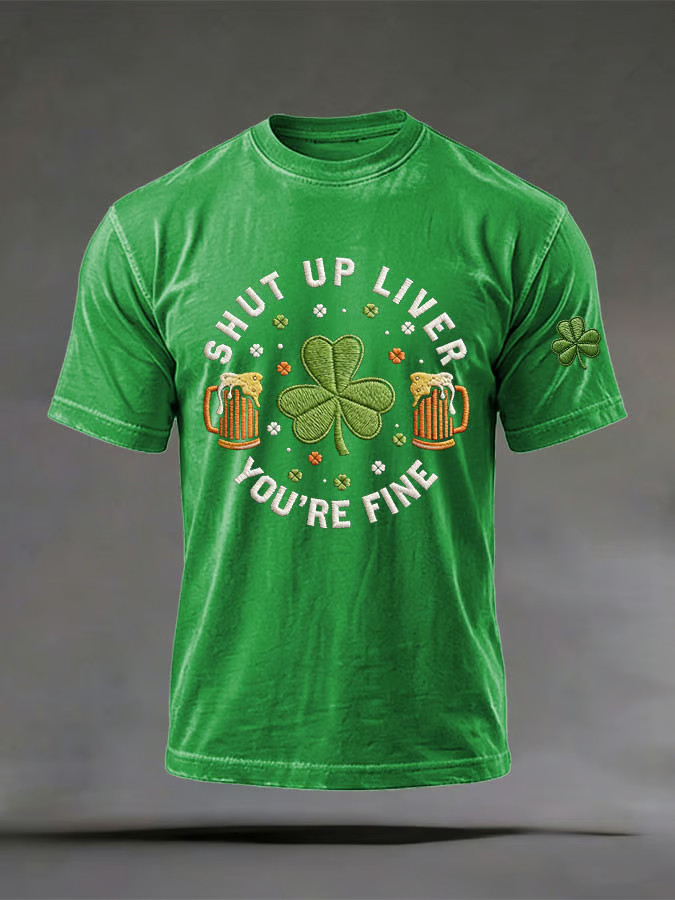 Vitamin G St Patrick's Day T-Shirt Shut Up Liver You're Fine Shirt St Patrick's Day Apparel