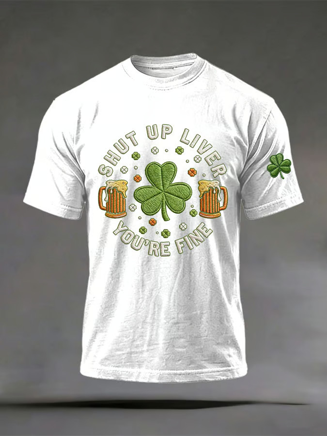 Vitamin G St Patrick's Day T-Shirt Shut Up Liver You're Fine Shirt St Patrick's Day Apparel