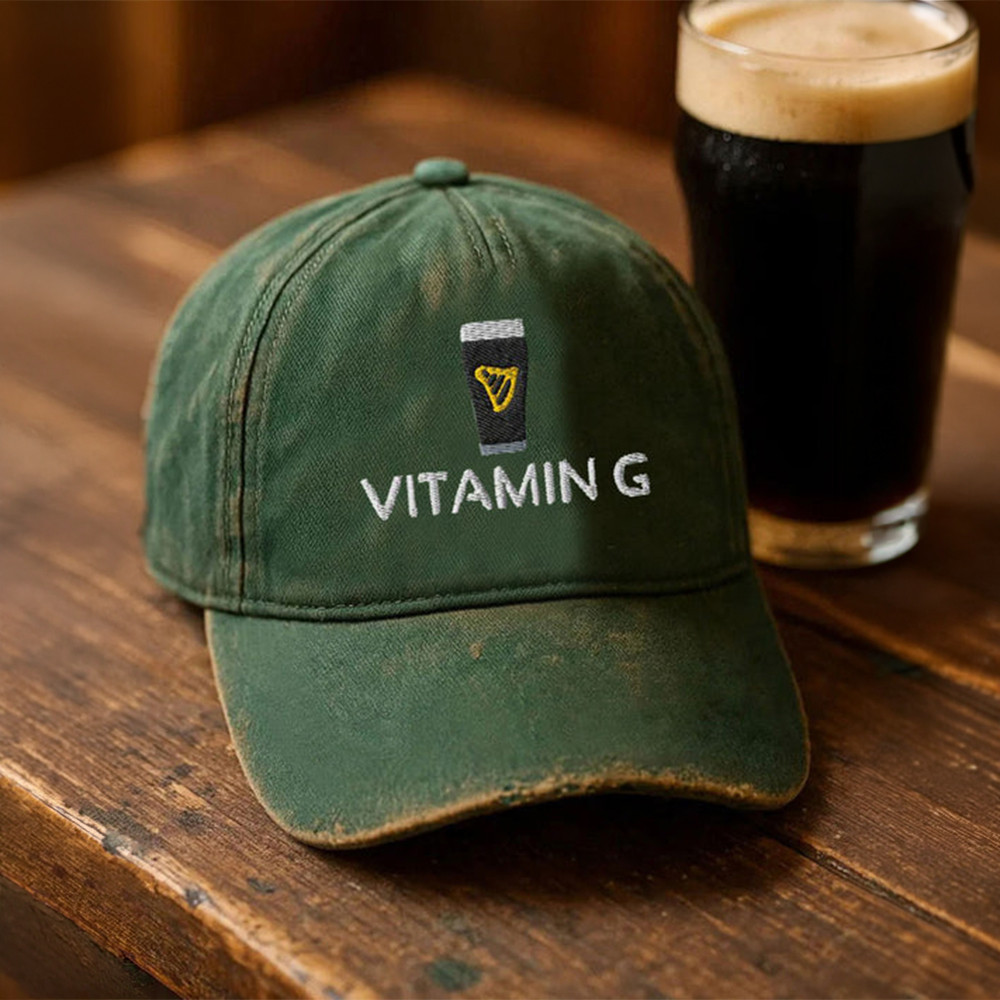 Vitamin G Stout Irish Beer Vintage Hat St Patrick's Day 2026 Merch St Paddy's Day Present