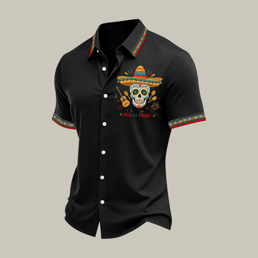 Viva La Fiesta! Skeleton Hawaiian Shirt Cinco De Mayo 2026 Clothes Present For Father's Day