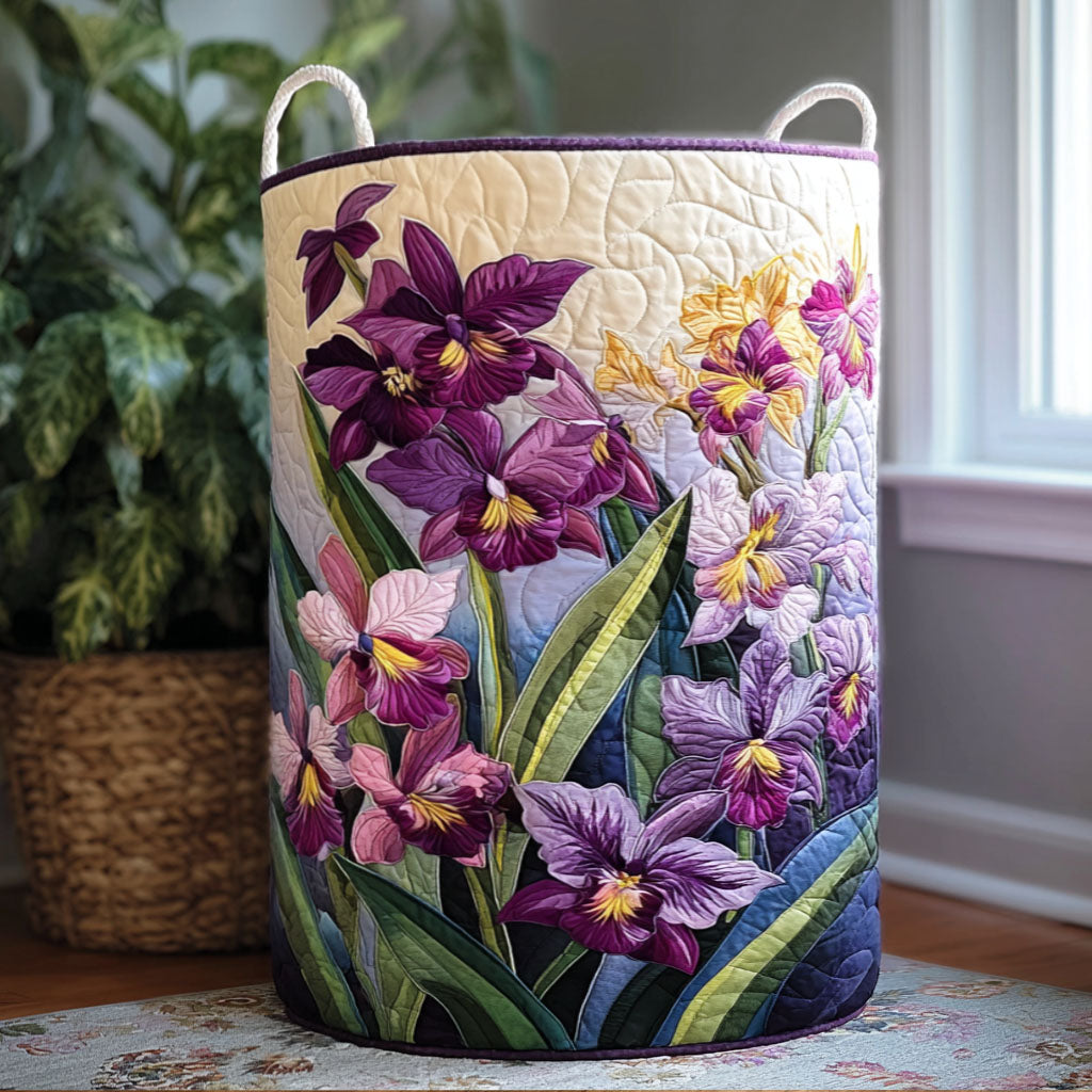 Vivid Garden Quilted Laundry Basket Gift To Brighten Their Day