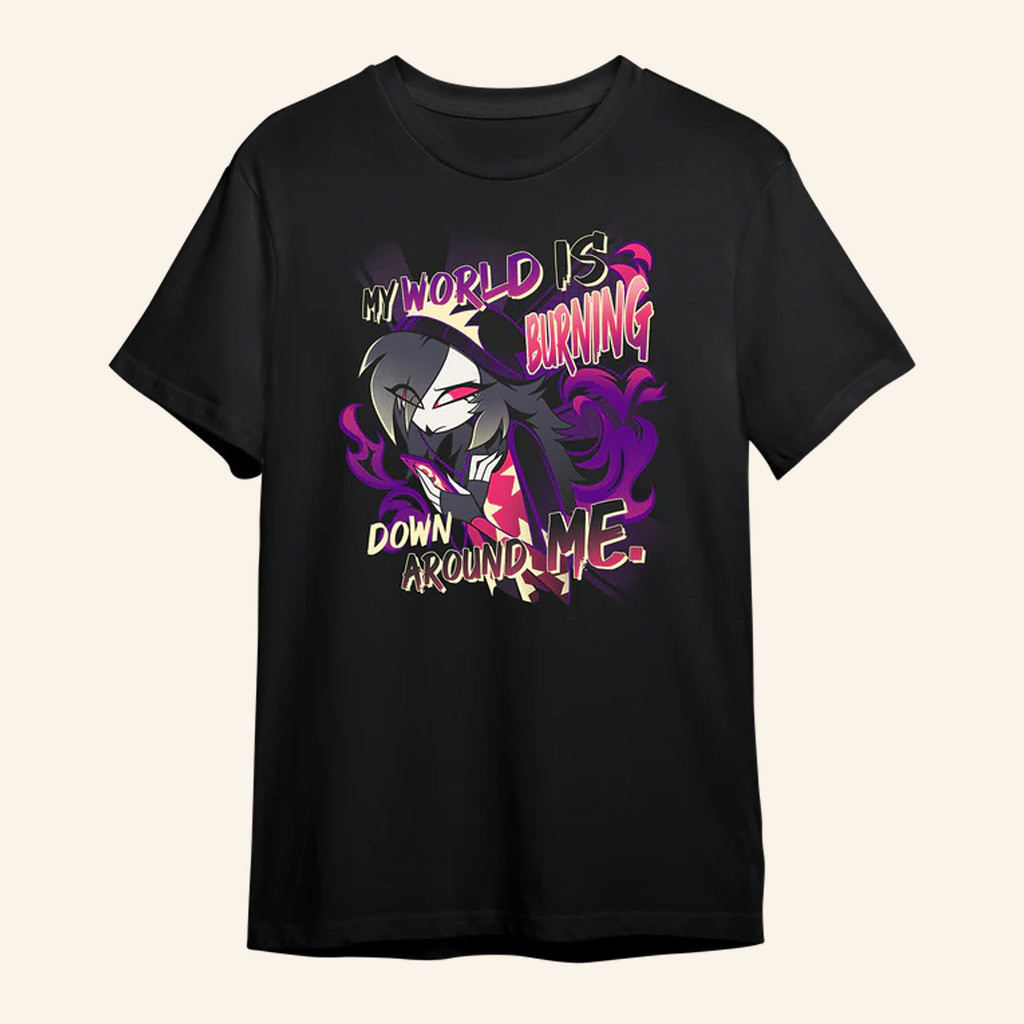 Vivziepop Merch Angsty Octavia T-Shirt My World Is Burning Down Around Me Shirt Fan Gifts Vivziepop Merch Angsty Octavia T-Shirt My World Is Burning Down Around Me Shirt Fan Gifts