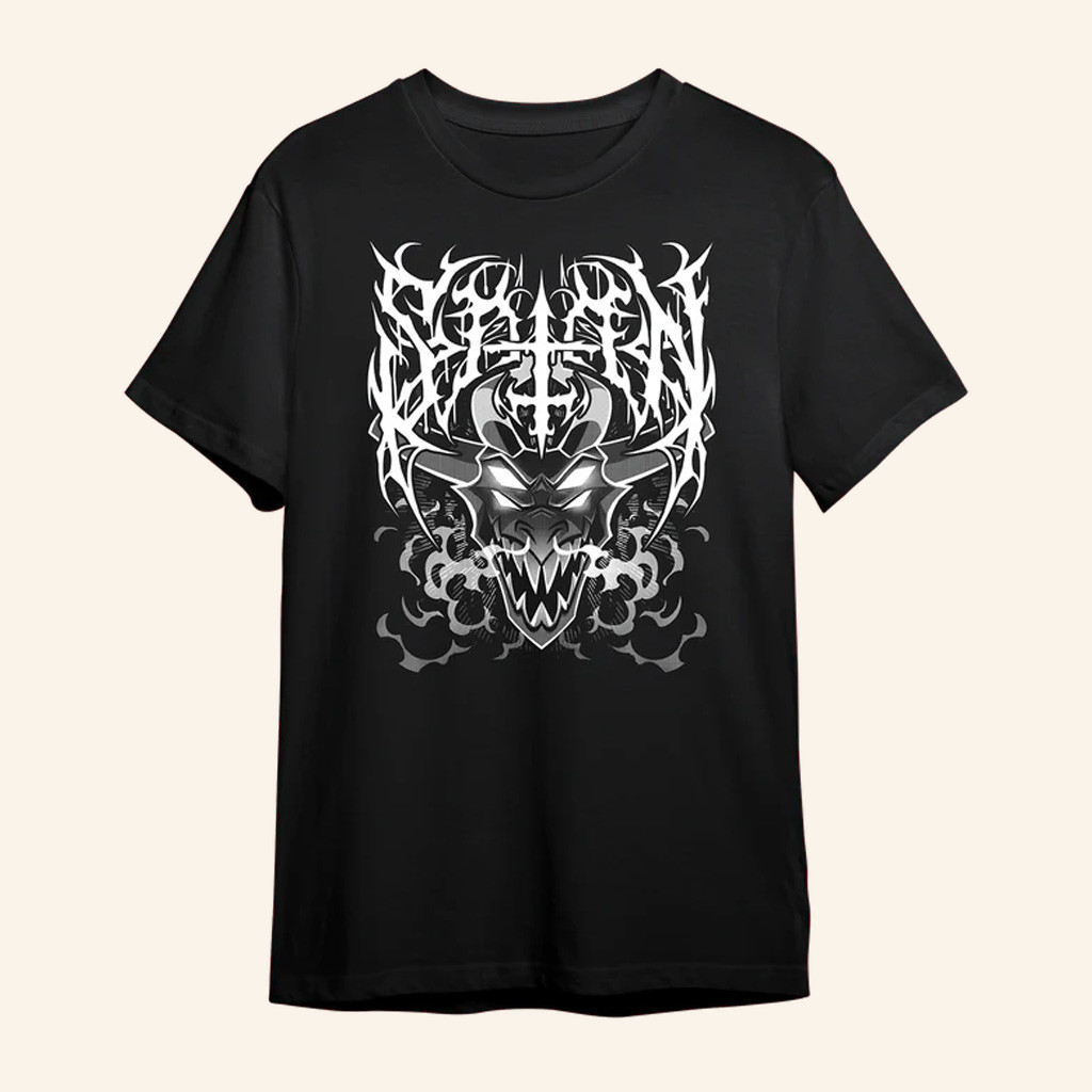 Vivziepop Merch Metal Satan Black T-ShirtUnique Birthday Gift For Husband
