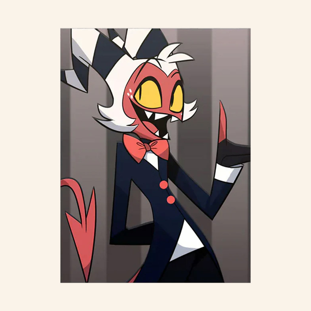 Vivziepop Merch Moxxie Lenticular Poster Hazbin Hotel Merch Wall Art Decor Gifts For Fans Vivziepop Merch Moxxie Lenticular Poster Hazbin Hotel Merch Wall Art Decor Gifts For Fans